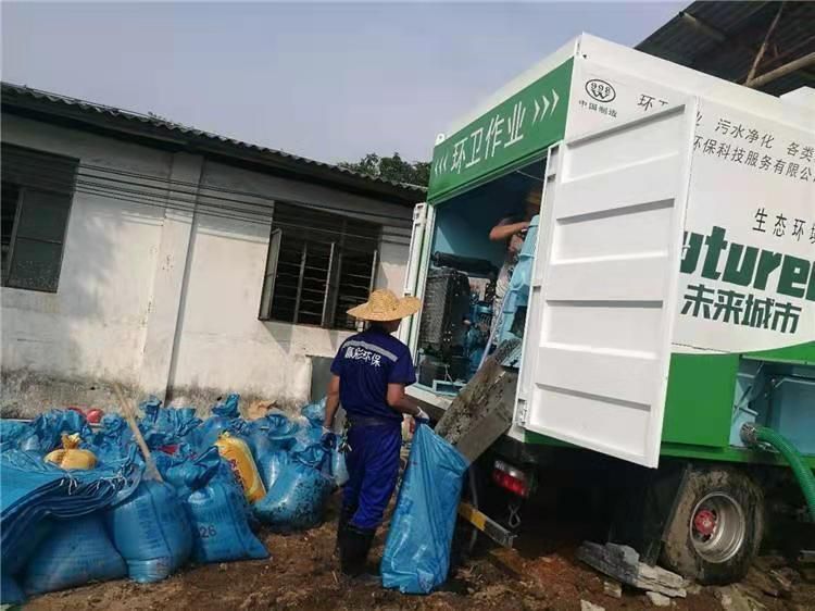 通海口镇工业污泥压干处理